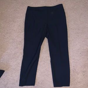 ann taylor navy blue dress pants